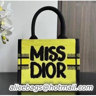 Buy Classic Dior Small Book Tote bag in Two-Tone Green and Blue Miss Dior Graffiti CD1286 2024