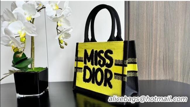 Buy Classic Dior Small Book Tote bag in Two-Tone Green and Blue Miss Dior Graffiti CD1286 2024