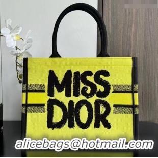 Buy Luxury Dior Medium Book Tote bag in Two-Tone Green and Blue Miss Dior Graffiti D1286 2024