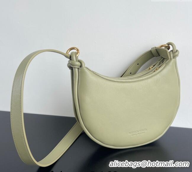 New Stylish Bottega Veneta Gemelli Messenger Crossbody Bag in Intrecciato leather Travertine 796638 Green 2024