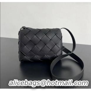 Top Quality Bottega Veneta Diago Crossbody Bag in Intrecciato leather 795637 Black 2024