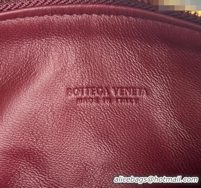 Well Crafted Bottega Veneta Mini Wallace Shoulder Bag in Intrecciato Soft Calfskin Leather 754443 Dark Red 2024