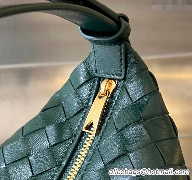 Super Quality Bottega Veneta Mini Wallace Shoulder Bag in Intrecciato Soft Calfskin Leather 754443 Emerald Green 2024