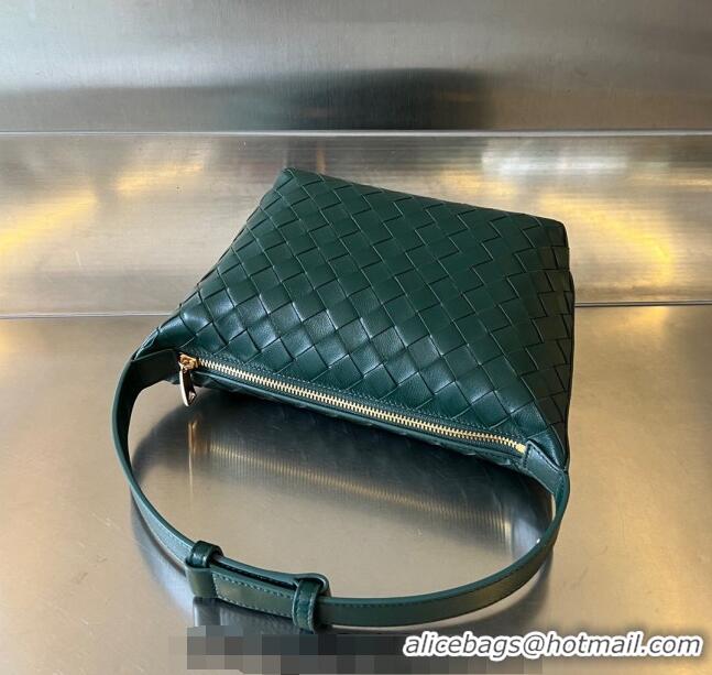 Super Quality Bottega Veneta Mini Wallace Shoulder Bag in Intrecciato Soft Calfskin Leather 754443 Emerald Green 2024