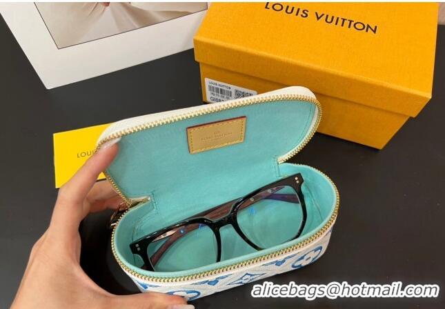 Classic Discount Louis Vuitton Sunglasses Pouch in Monogram Tiles Lagoon 0731 Blue 2024