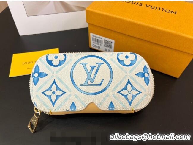 Classic Discount Louis Vuitton Sunglasses Pouch in Monogram Tiles Lagoon 0731 Blue 2024