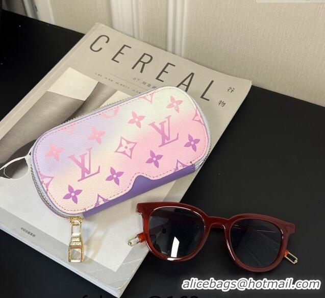 Buy Cheapest Louis Vuitton Sunglasses Pouch in Monogram Gradient 0731 Purple 2024