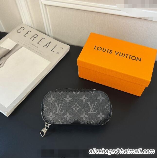 Low Price Louis Vuitton Sunglasses Pouch in Monogram Eclipse 0731 Black 2024