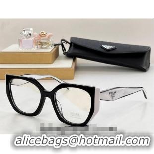 New Design Prada Sunglasses SPR18WF Black/White 2024