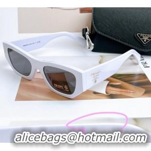 Shop Grade Design Prada Sunglasses PRA01S White 2024