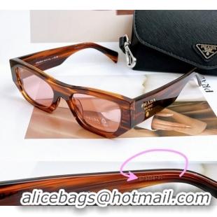 Free Shipping Discount Prada Sunglasses PRA01S Light Brown 2024