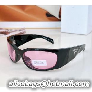 Cheap Discount Prada Sunglasses PRA19 Black/Pink 2024