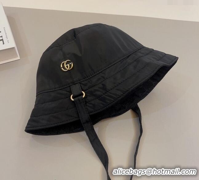 Shop Best Gucci GG Canvas and Nylon Bucket Hat with GG 0712 Black 2023