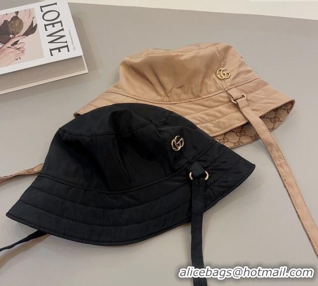 Shop Best Gucci GG Canvas and Nylon Bucket Hat with GG 0712 Black 2023