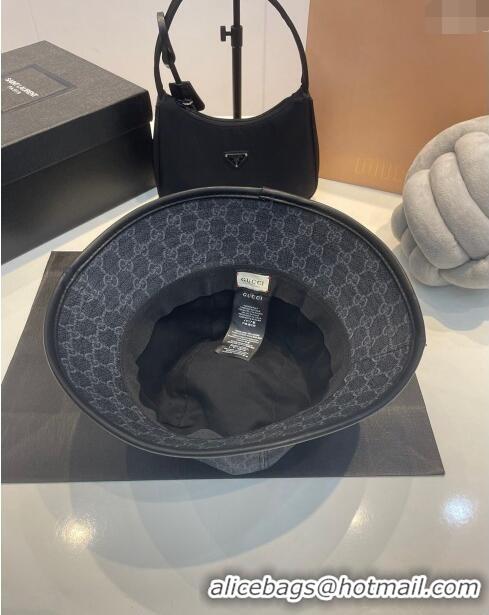 New Fashion Gucci GG Canvas Bucket Hat 0810 Black 2023