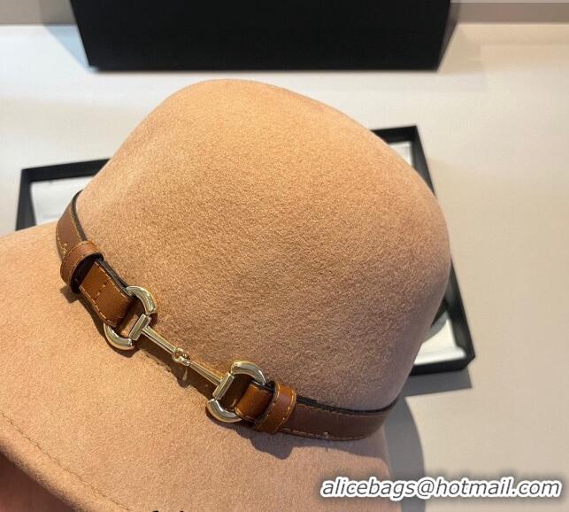 Buy Popular Gucci Wool Hat with Horsebit 1108 Brown 2023