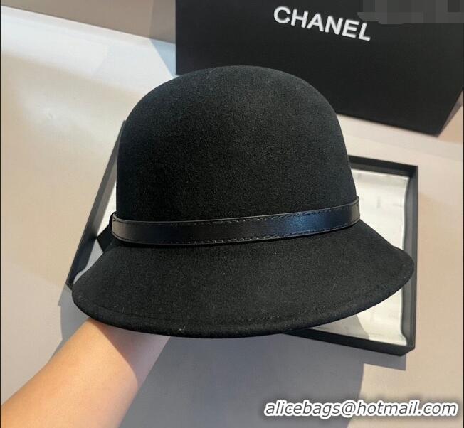 Unique Grade Gucci Wool Hat with Horsebit 1108 Black 2023