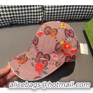 Fashion Show Collections Gucci GG Flora Baseball Hat 1206 Pink 2023