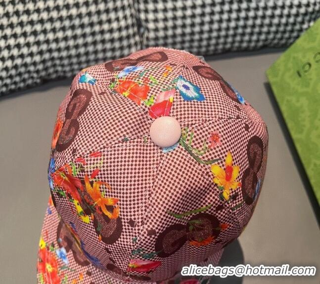 Fashion Show Collections Gucci GG Flora Baseball Hat 1206 Pink 2023