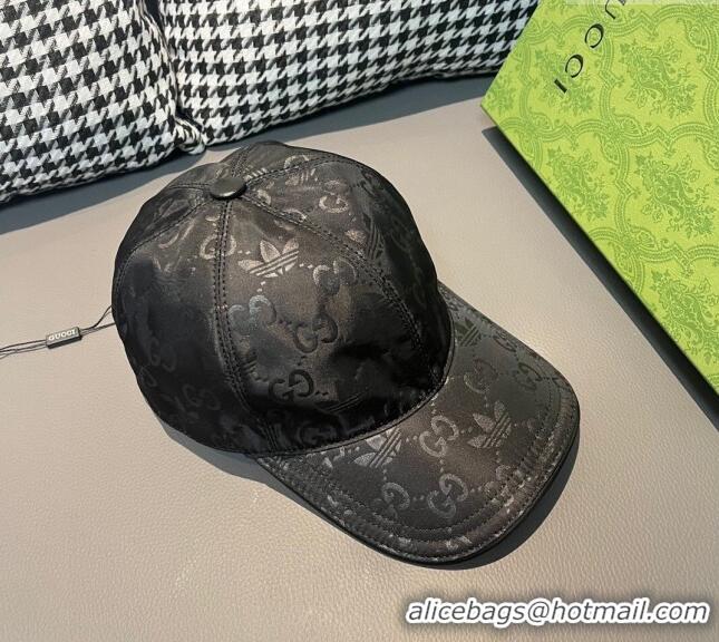 Top Design Adida x Gucci Baseball Hat 1206 Black 2023