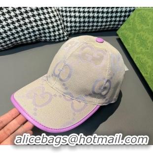 Good Taste Gucci Jumbo GG Baseball Hat 1206 Purple 2023