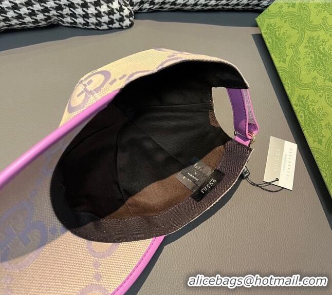 Good Taste Gucci Jumbo GG Baseball Hat 1206 Purple 2023