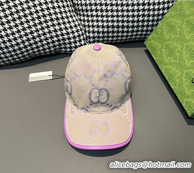 Good Taste Gucci Jumbo GG Baseball Hat 1206 Purple 2023