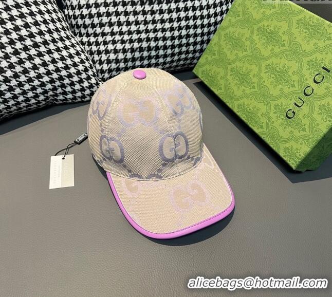 Good Taste Gucci Jumbo GG Baseball Hat 1206 Purple 2023