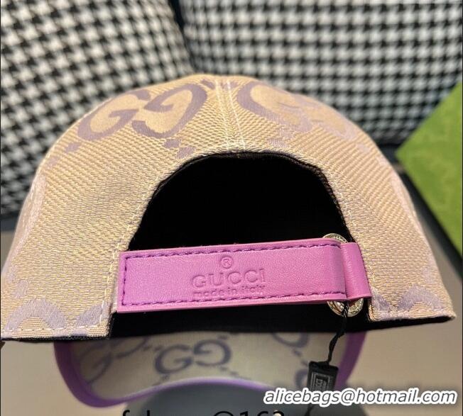 Good Taste Gucci Jumbo GG Baseball Hat 1206 Purple 2023