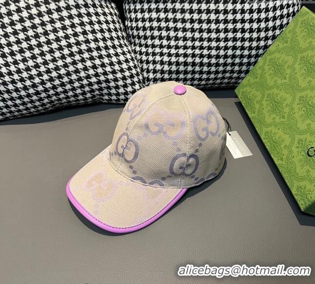 Good Taste Gucci Jumbo GG Baseball Hat 1206 Purple 2023