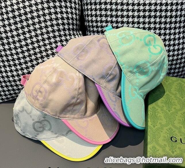 Most Popular Gucci Jumbo GG Baseball Hat 1206 Light Green 2023