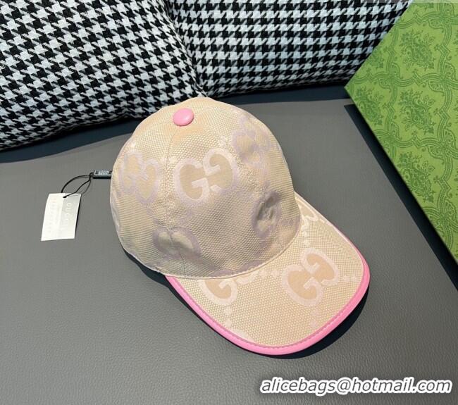 Best Price Gucci Jumbo GG Baseball Hat 1206 Pink 2023