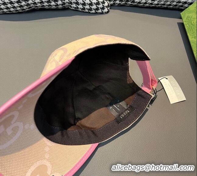 Best Price Gucci Jumbo GG Baseball Hat 1206 Pink 2023