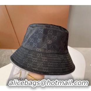 Low Cost Gucci GG Reversible Bucket Hat 0112 Black 2024