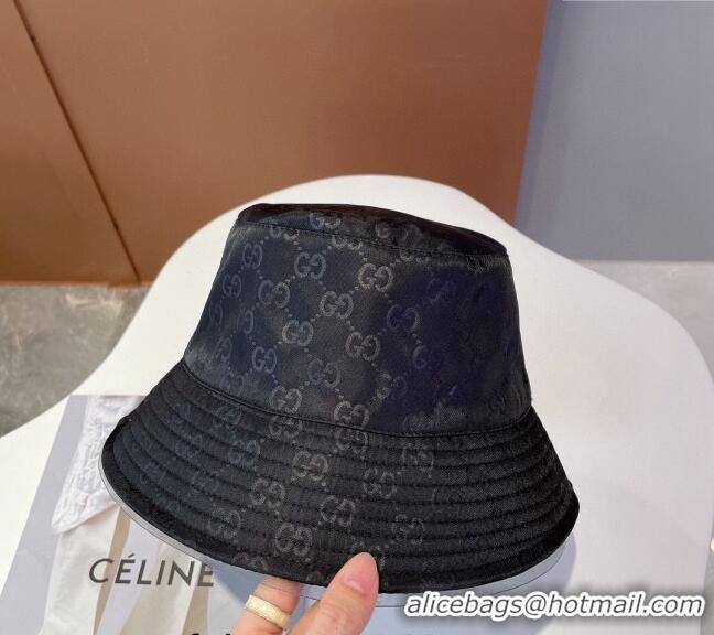 Low Cost Gucci GG Reversible Bucket Hat 0112 Black 2024