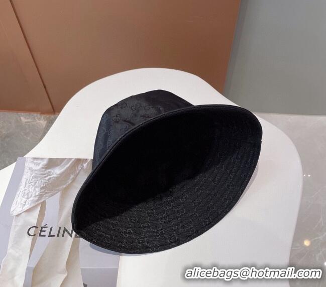 Low Cost Gucci GG Reversible Bucket Hat 0112 Black 2024