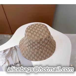 Best Grade Gucci GG Reversible Bucket Hat 0112 Beige 2024