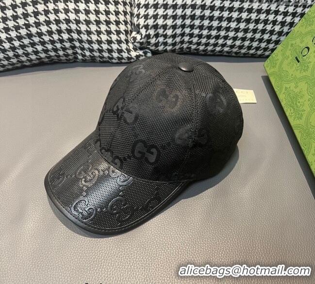 Buy Inexpensive Gucci Jumbo GG Baseball Hat 0301 Black 2024