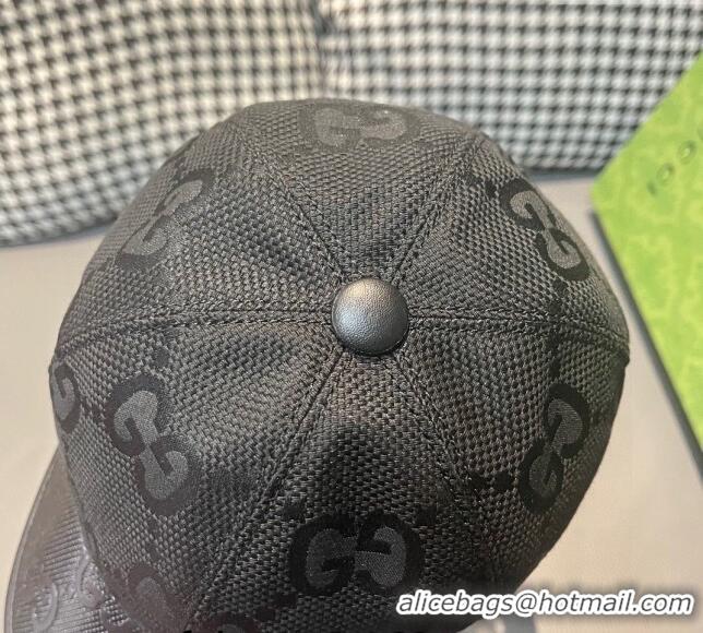 Buy Inexpensive Gucci Jumbo GG Baseball Hat 0301 Black 2024