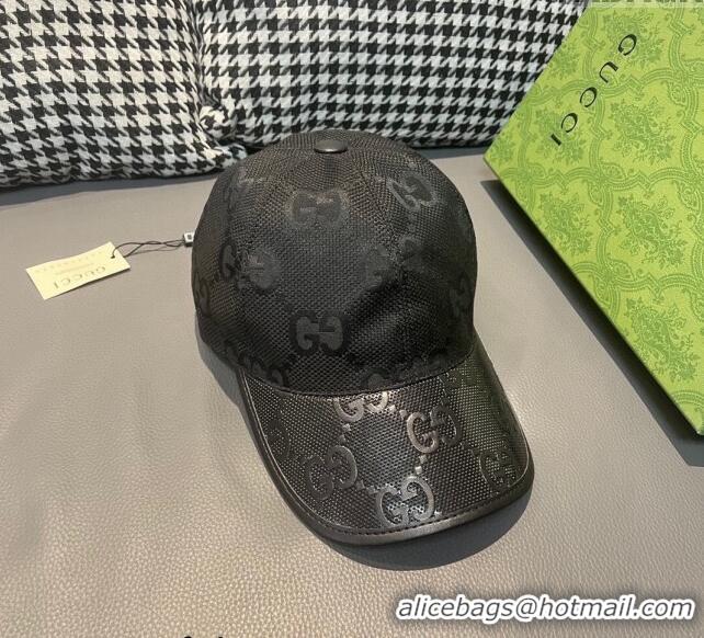 Buy Inexpensive Gucci Jumbo GG Baseball Hat 0301 Black 2024