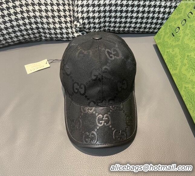 Buy Inexpensive Gucci Jumbo GG Baseball Hat 0301 Black 2024