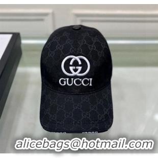 Buy Fashionable Gucci GG Canvas Baseball hat with Interlocking G 0301 Black 2024 