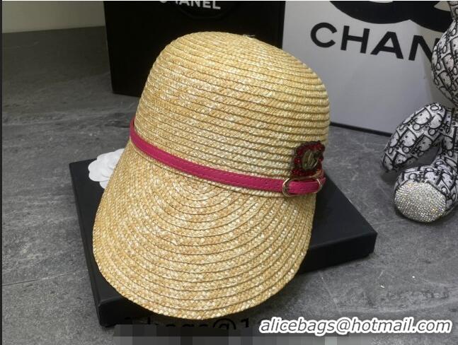 Good Taste Gucci Straw Hat with Crystals GG 0301 Pink 2024