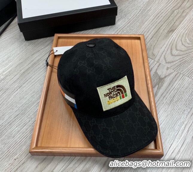 Popular Style The North Face x Gucci Baseball Hat 0301 Black 2024