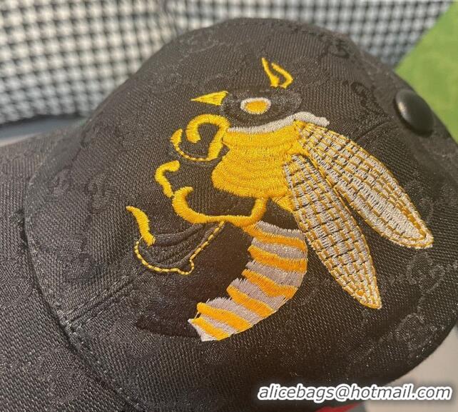 Buy Cheap Gucci GG Canvas Baseball Hat with Bears 3016 Black 2024