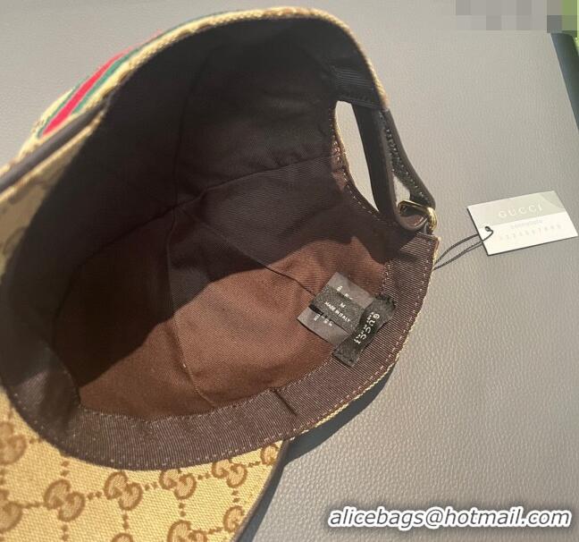 Hot Sell Cheap Gucci GG Canvas Baseball Hat with Bears 3016 Beige 2024