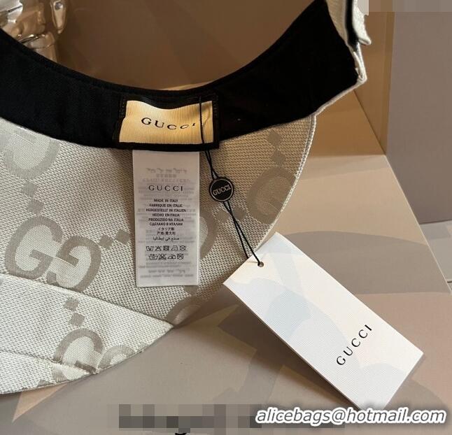 Best Price Gucci Maxi GG Canvas Visor Hat 0403 Light Beige 2024