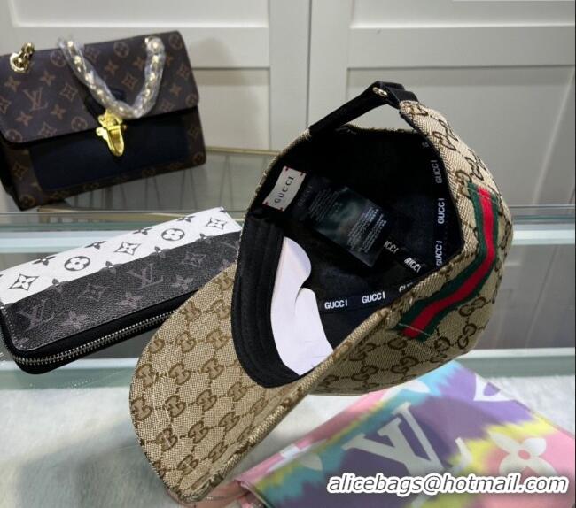 Best Price Gucci GG Canvas Baseball Hat with Interlocking G 040301 Beige 2024