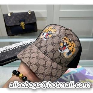 Buy Classic Gucci GG Canvas Baseball Hat with Kingsnake Print 040301 Black 2024