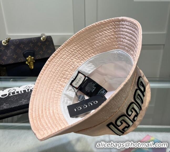 Best Price Gucci Shiny GG Bucket hat with Maxi GUCCI 0513 Light Pink 2024